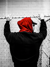 Load image into Gallery viewer, Oversized Contrast Hoodie - Black
